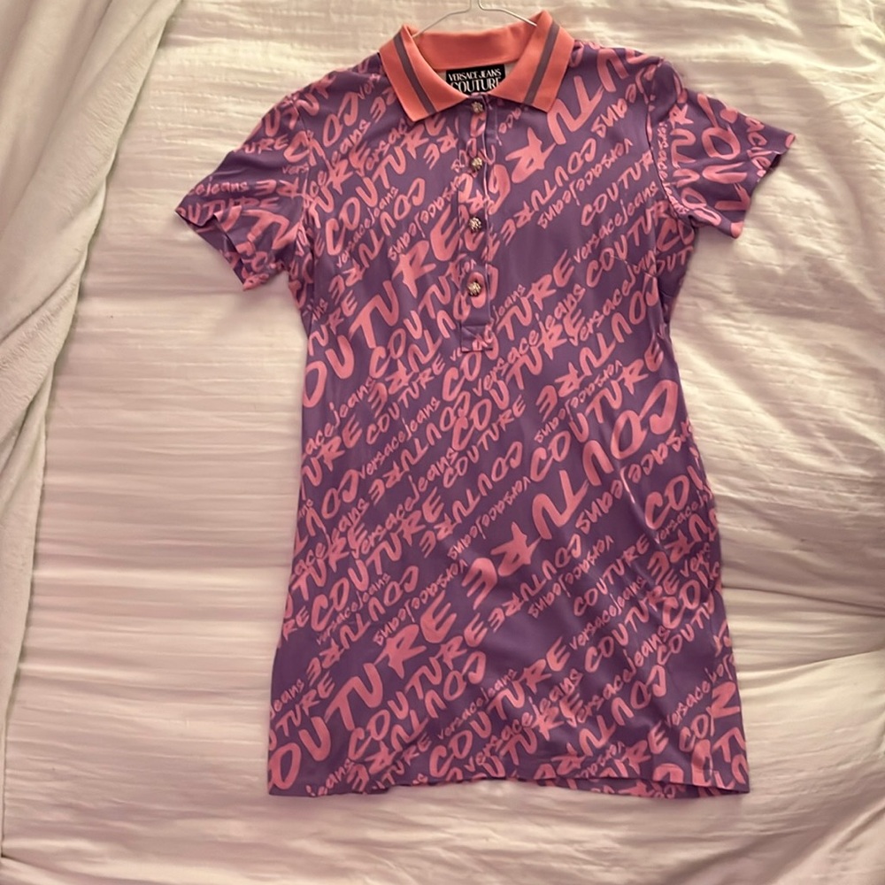 Versace Jeans Couture Purple Women’s Short Dress